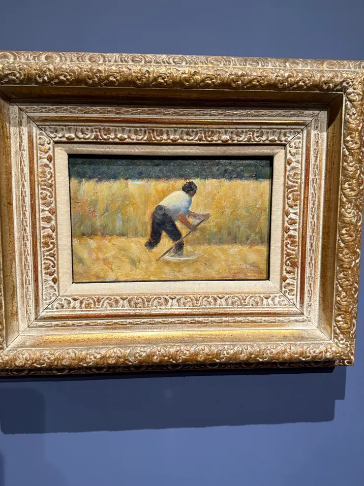 秀拉的割草的人，還是喜歡這樣遠遠看就很生動的人們