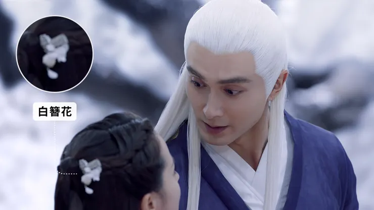 跌倒前，花還在頭上