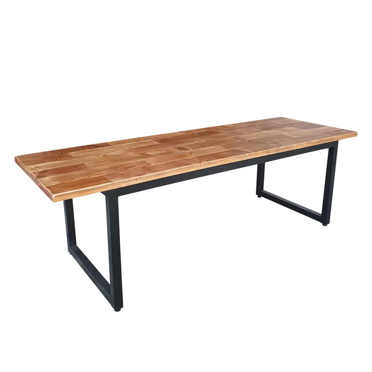 工業風U字腳棧板造型桌