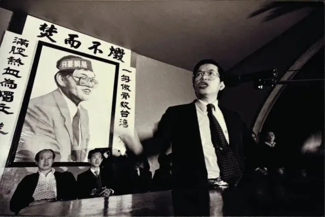 鄭南榕自焚之後，爭取百分之百言論自由的運動愈演愈烈。鄭南榕基金會提供。