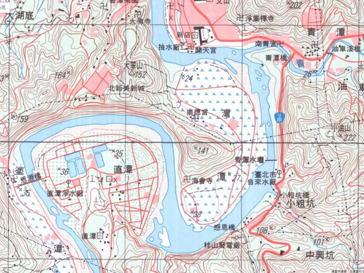 灣潭地形圖（1999年。台灣百年歷史地圖）