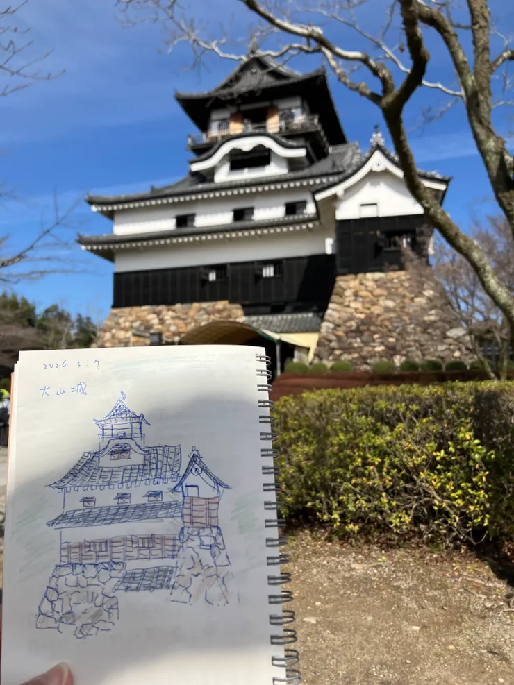 Day2 時間很多地畫一下犬山城