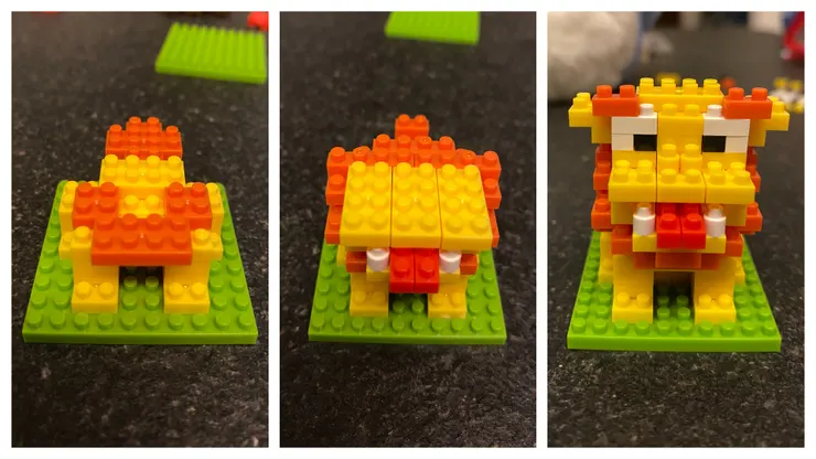 橘毛的開口公獅子（吐舌頭太可愛了吧沒有威嚴呀XD）