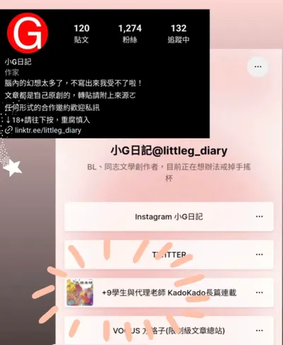 小G日記所有連結，點進去看哪裡還沒追蹤！