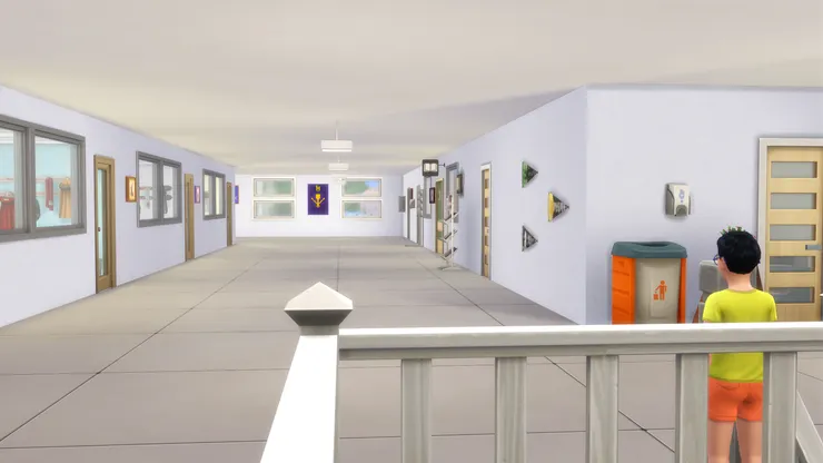 對面盡頭也有大窗，兩邊都開窗的話空氣自然會流通，不會侷促。