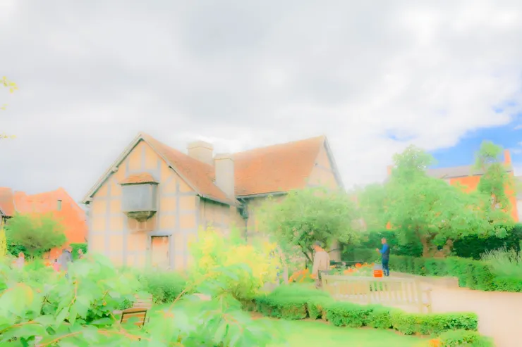 莎士比亞的故居一景