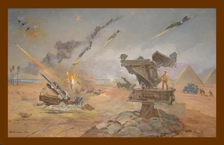 蘇聯描述7月18日戰鬥的畫作。