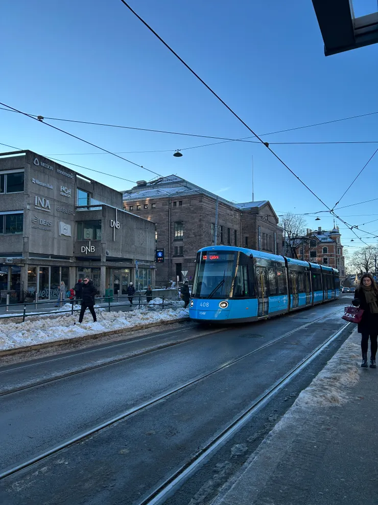 在奧斯陸常常覺得路面電車好多，主要道路上都能看到！