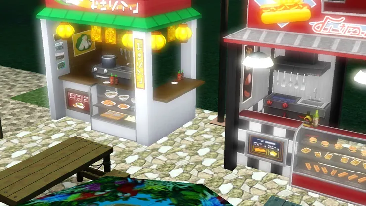 中菜攤的燈籠相當可愛!