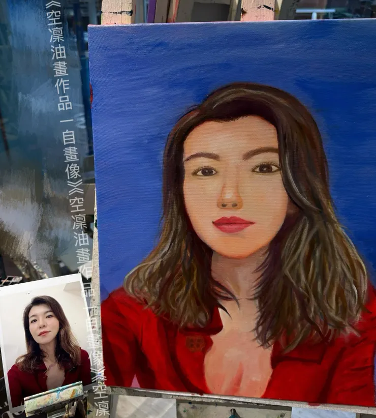 2026年油畫作品—我的自畫像