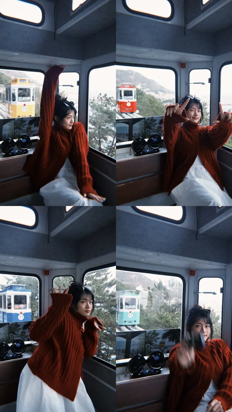 整個車廂都是R的伸展台/photo by W