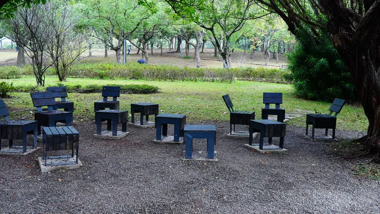 公園有多座涼亭、休憩亭。