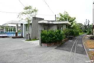 南北線通過新營站前[往糖廠(南)方向拍]