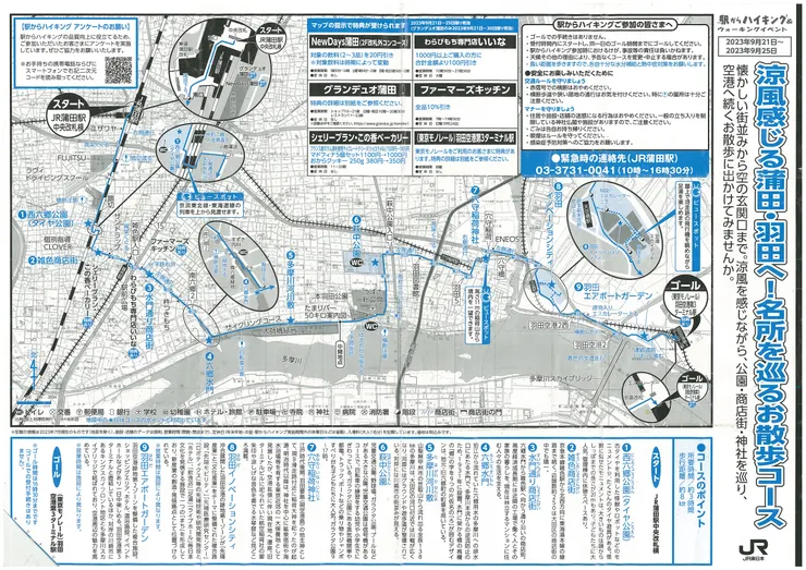 JR蒲田車站健行地圖