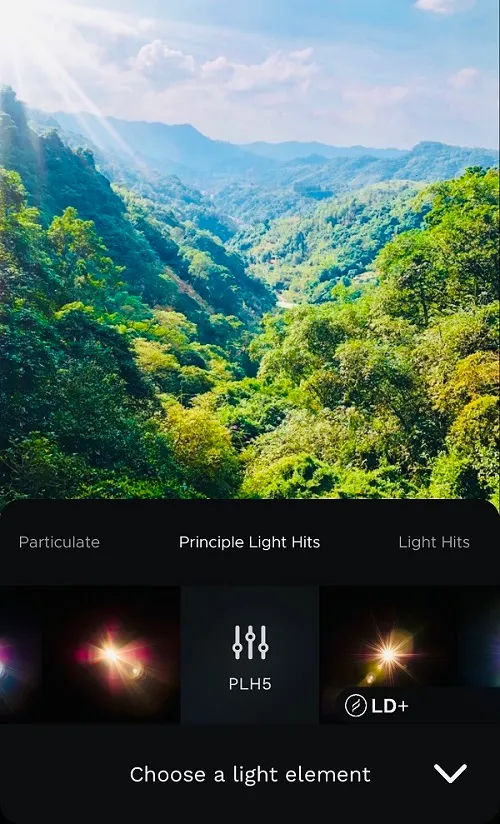 星芒出現在左上角