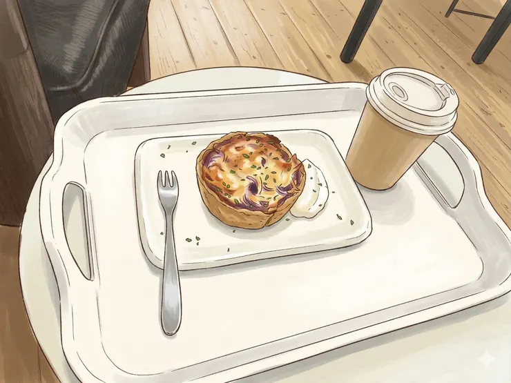 Funkyland 咖啡廳的鹹派及咖啡