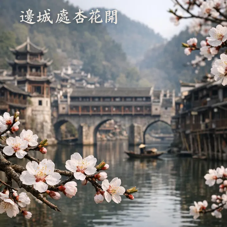 邊城處處杏花開