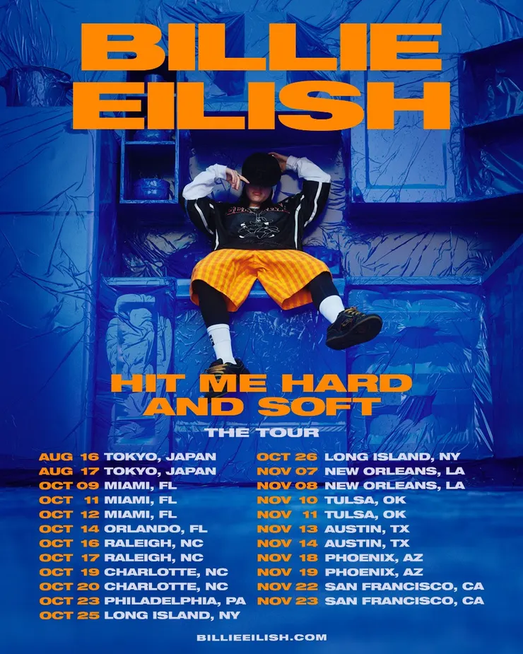 BILLIE EILISH新巡演場次公布　