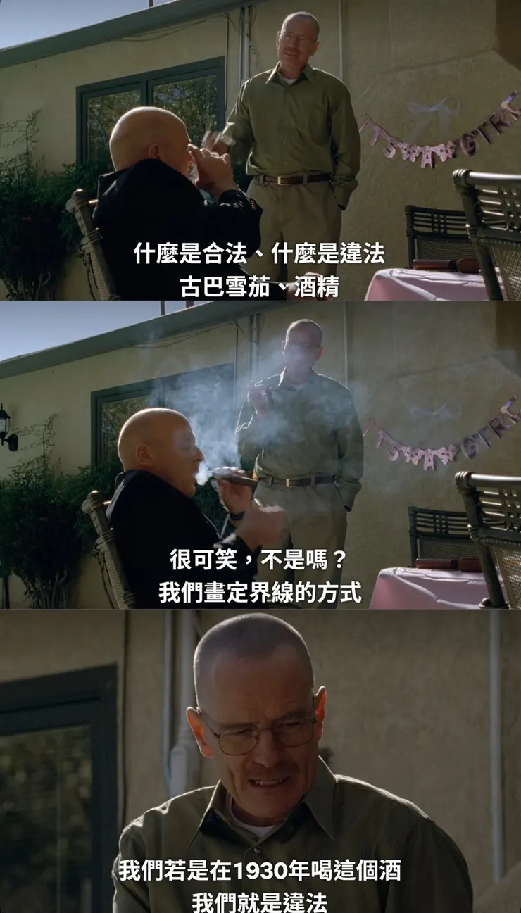 華特的質疑。圖片來源自《絕命毒師》