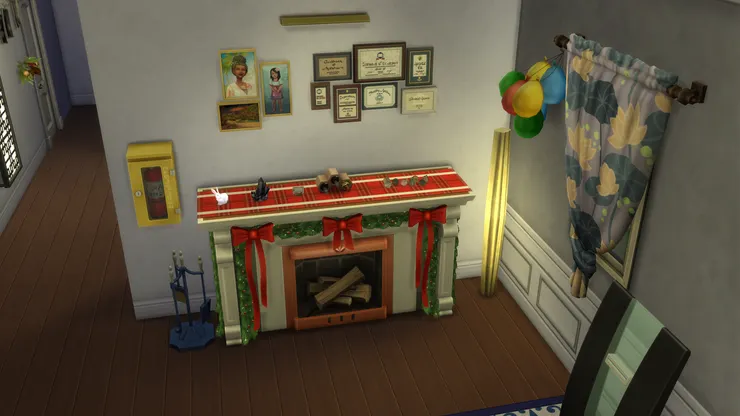 一看到壁爐,便聯想到聖誕小屋,加上這些又紅又綠的節日飾物,令人覺得又浪漫又溫暖!