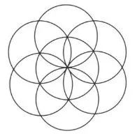 努力找了一張簡約風的生命之花,應該看的出來有很多圓圈吧?