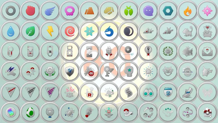 可獲得的66面白金獎牌