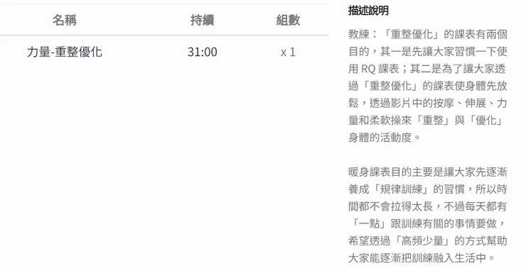 第二週的練習後,大致上能跟上教練變換動作的速度。