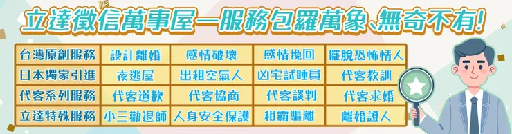 【立達徵信萬事屋】熱門服務表格