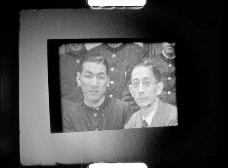 吉川速男與鄧南光之合照。／影像提供：木木邦生百代寶貝俱樂部