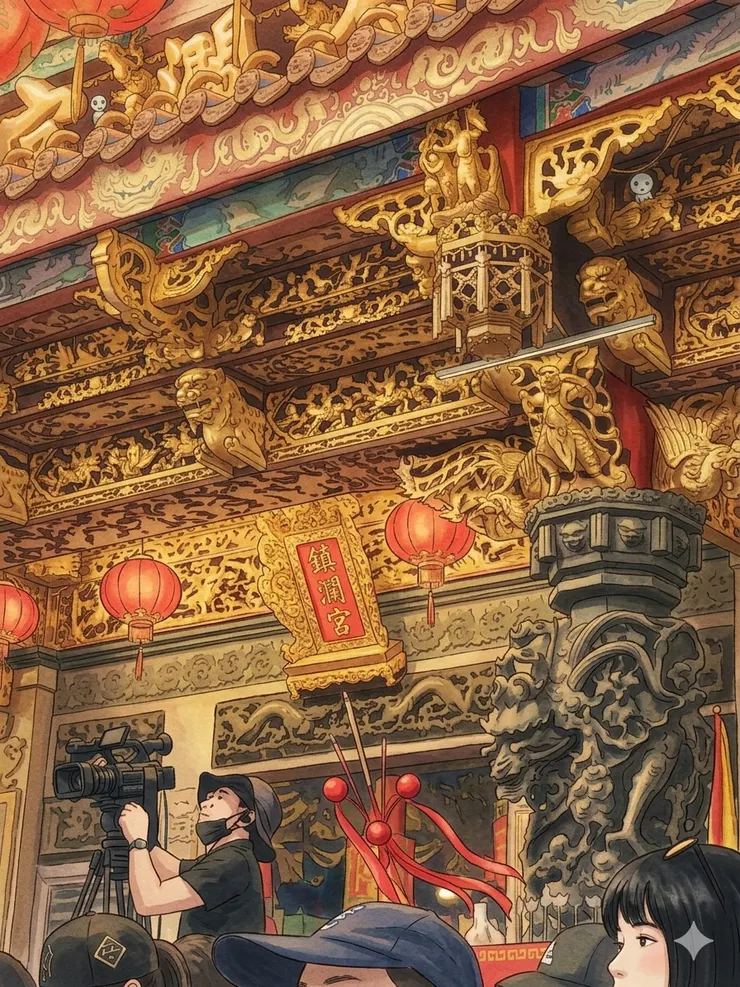 獨自徒步返回鎮瀾宮