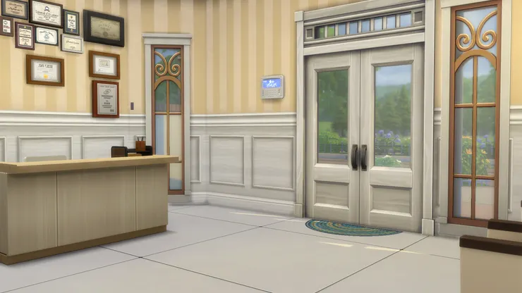 這次我沒把空間弄得四四方方，而是把角落弄斜，正好安裝又長又高的窗戶。