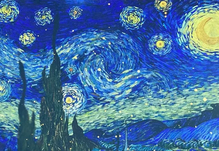 梵高名作 星夜 the Starry Night