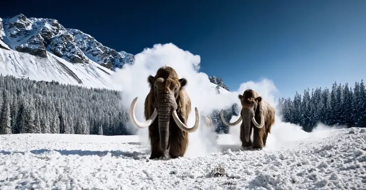 雪地長毛象