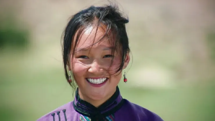 超可愛蒙古小姑娘