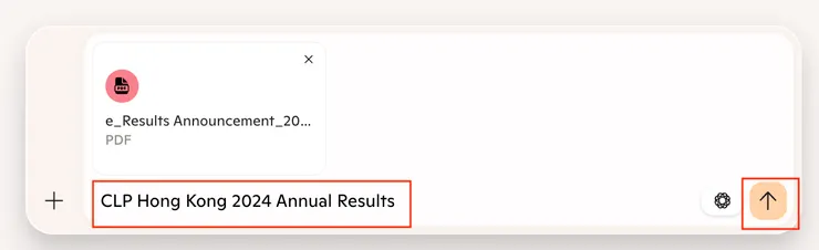 告訴 Copilot 報告的標題,方便它分析,再按『↑』開始上傳