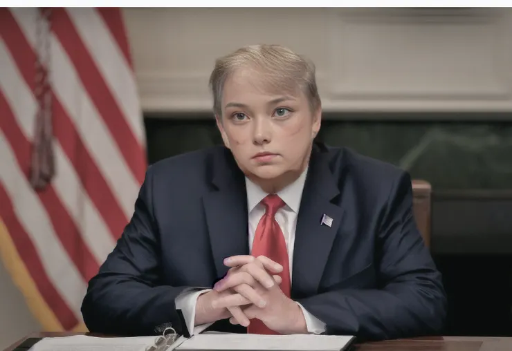 川普換成動畫少女臉