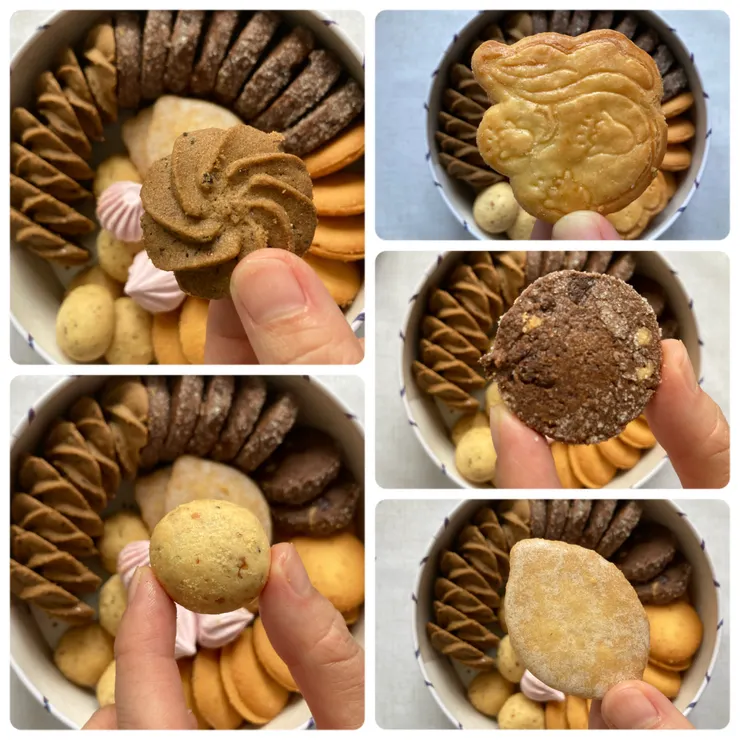 靛藍花園餅乾鐵盒