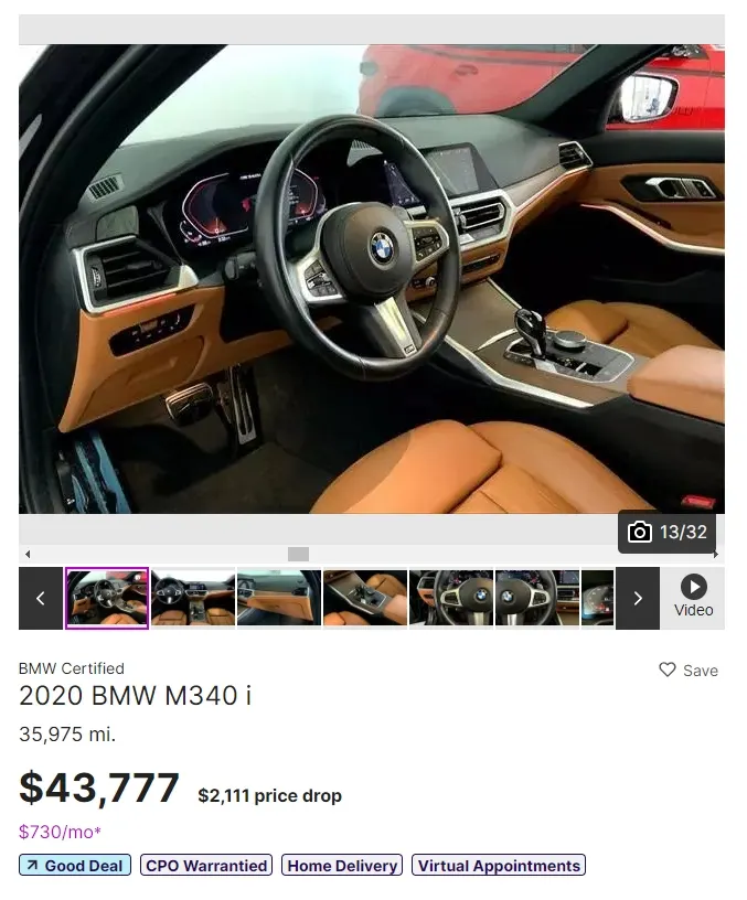 2020 BMW M340i辦到好的價格