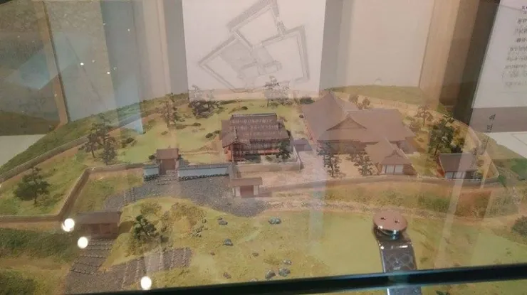 攝於名護屋博物館，陣跡的復元模型。