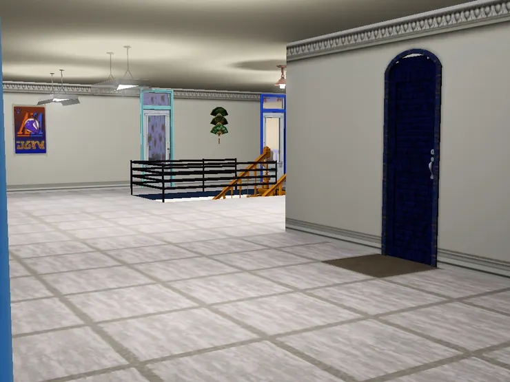 這邊走廊因為建了洗手間，所以較短，沒什麼活動室。