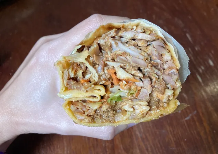 不好吃的donar kebab wrap。出自同一間餐廳。
