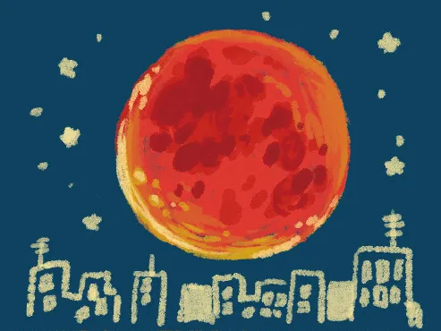 月全食，又稱「血月」