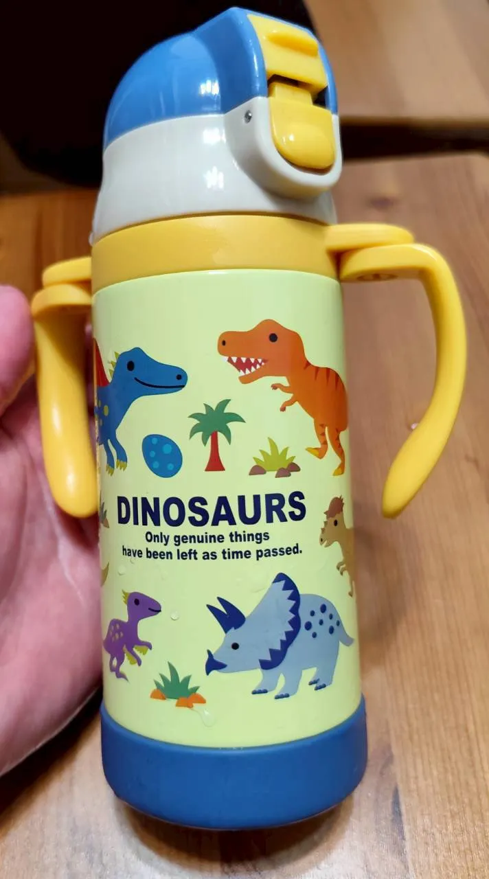 滿滿恐龍圖案的水壺....我印象中不便宜，至少破3600日幣以上😅