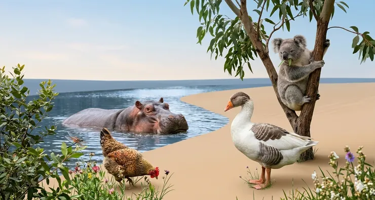 找找看 這五個單字代表的動物