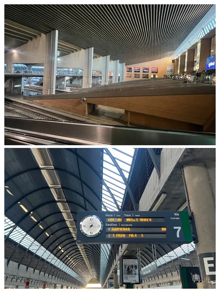 走下月台才終於看到螢幕顯示