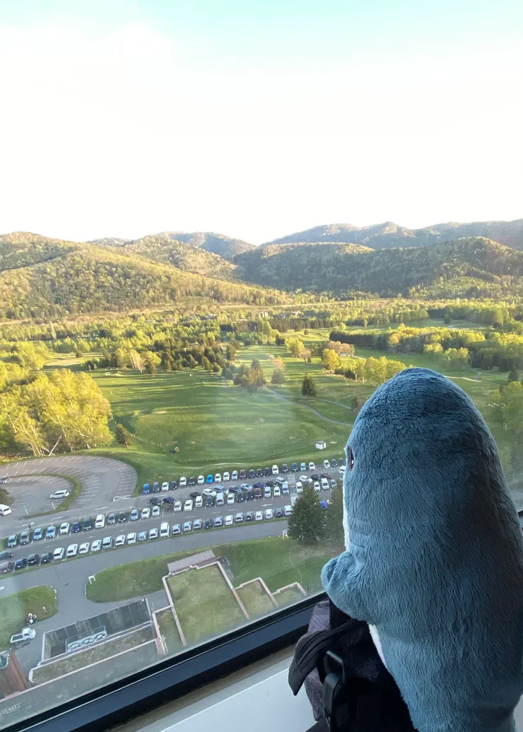 拍攝於2023年5月24日傍晚，日本北海道 星野渡假村