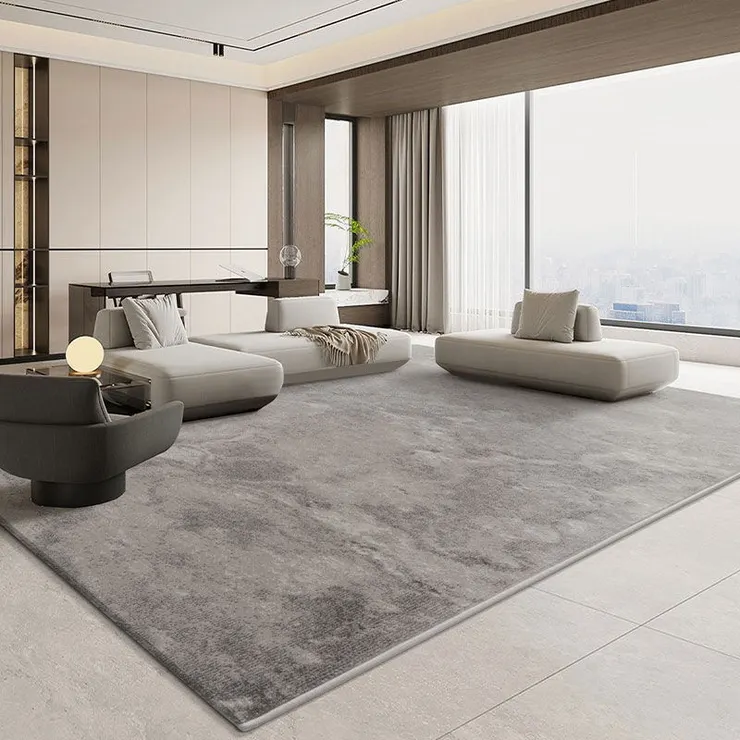 4️⃣ 【凝聚溫度】北歐風短絨毛超柔軟厚地毯