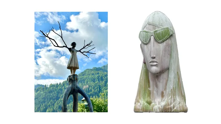 Ortisei 戶外木雕藝術品