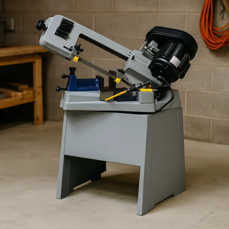 Horizontal band saw use