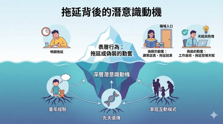 五種家庭型態與拖延關聯